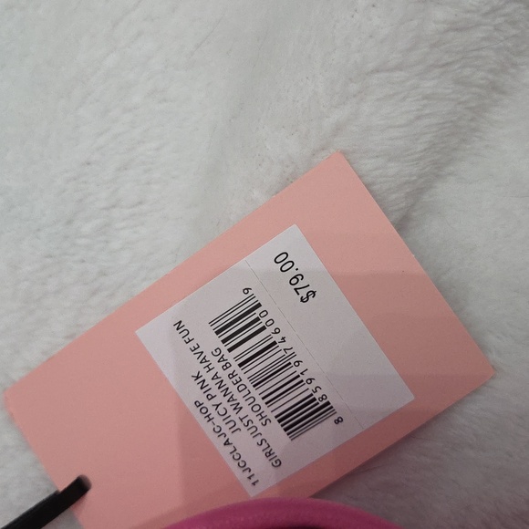 Juicy Couture Fuchsia Shoulder Bag with Gold Chain - Picture 6 of 6